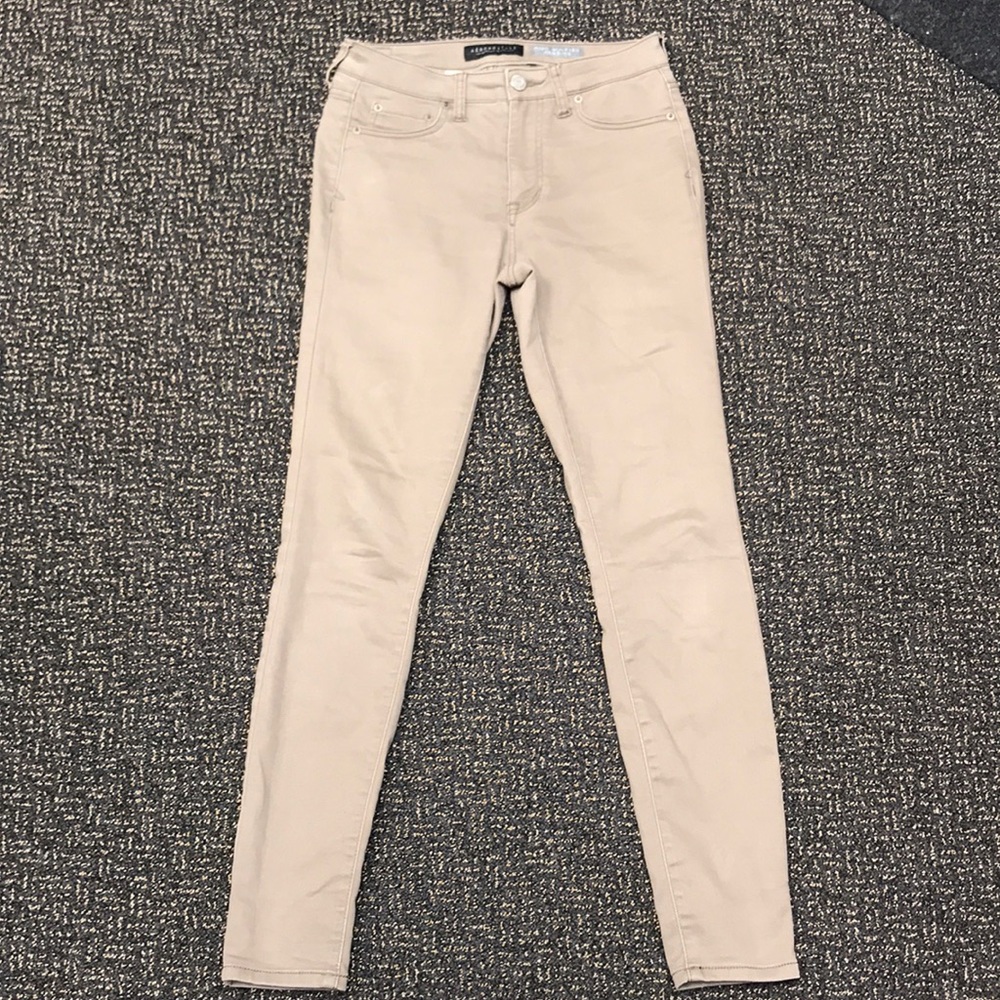khaki high waisted jegging